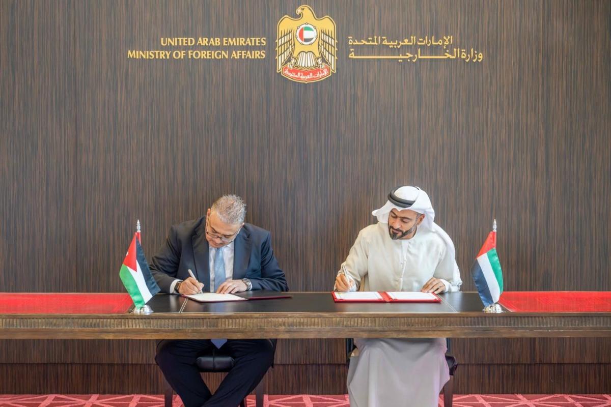 UAE, Jordan sign Memorandum of Understanding to establish Joint Consular Committee